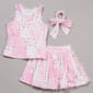 Girls (7-14) Yogalicious® Rosy Ditsy Racerback Tank w/ Skort Set - image 2