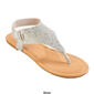 Womens Fifth & Luxe Glitter T-Strap Thong Sandals - image 7