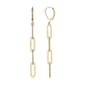 Forever Facets 18kt. Gold Plated Chain Dangle Earrings - image 2
