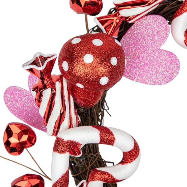 Northlight Seasonal Candies & Hearts Valentine''s Day Wreath