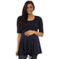 Plus Size 24/7 Comfort Apparel 3/4 Sleeve Tunic Maternity Top - image 8