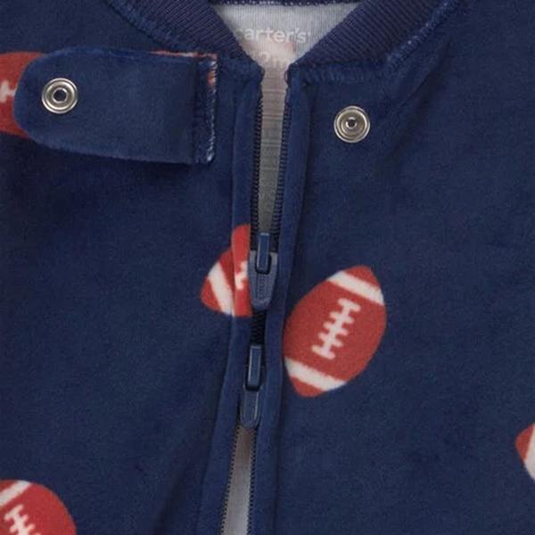 Baby Boy (12-24M) Carter''s® Football 2-Way Zip Sleeper