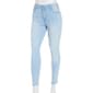 Juniors Celebrity Pink Light Wash Mid Rise Skinny Jeans - image 1