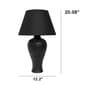 Creekwood Home Essentix 20in. Ceramic Textured Table Lamp - image 4