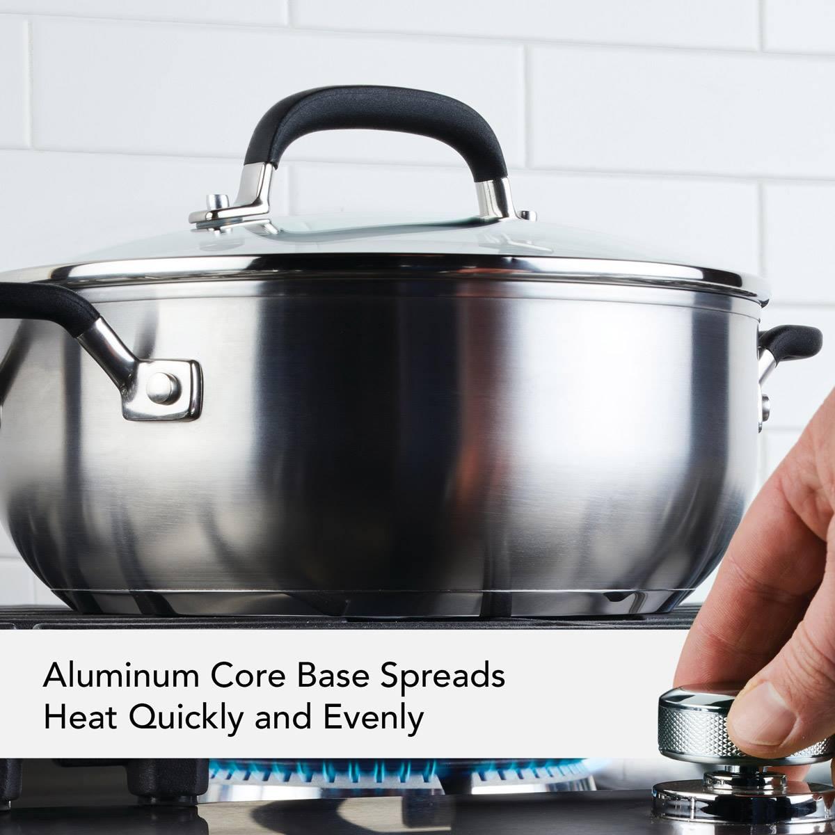 KitchenAid® Stainless Steel Covered Casserole - 4qt.