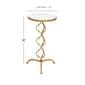 9th & Pike® Gold Glam Metal Accent Table - image 2