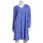 Womens Karen Neuburger Riviera Ditsy V-Neck Nightshirt - image 1