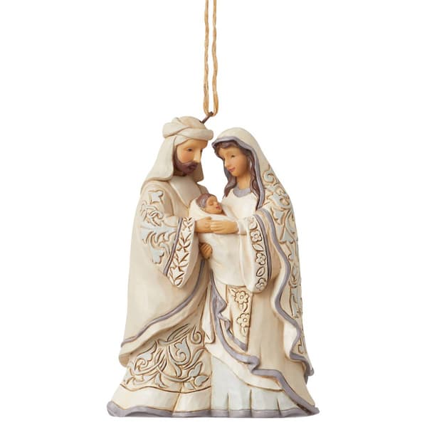 Jim Shore Heartwood Creek Woodland Holy Family Christmas Ornament - image 