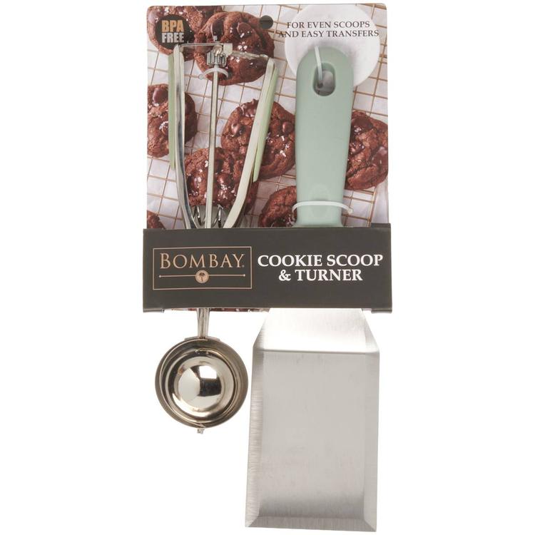 Famous Brand 2pc. Stainless Steel Cookie Scoop & Turner