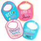 Baby Girl Playtex 4pk. Sassy Bee Shine and Smarty Bibs - image 1