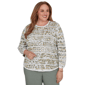 Plus Size Alfred Dunner Provence Paisley Stripe Sweater - image 1