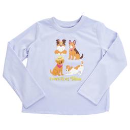 Toddler Girl Tales & Stories  Long Sleeve Pawsitive Vibes Tee