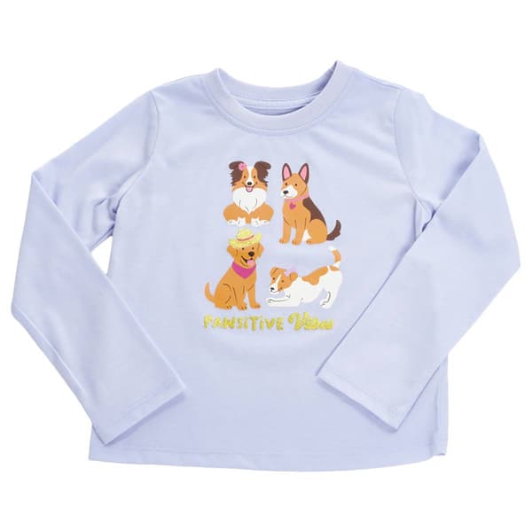 Girls (4-6x) Tales & Stories Long Sleeve Pawsitive Vibes Tee
