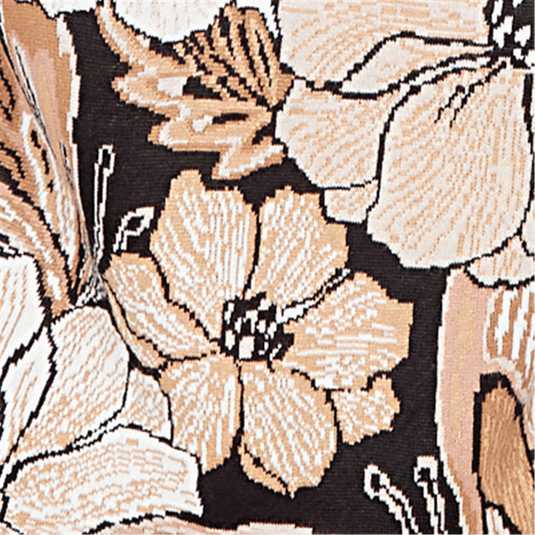Petite Alfred Dunner Seville Jacquard Floral Butterfly Sweater