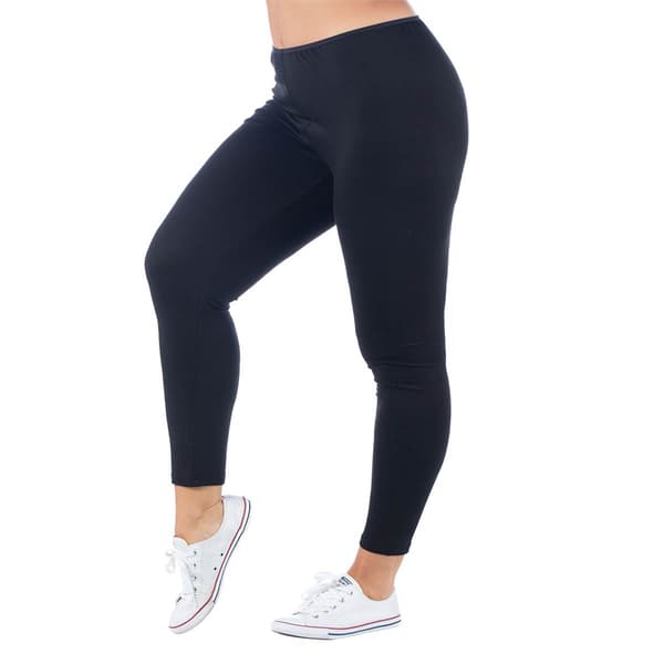 Plus Size 24/7 Comfort Apparel Ankle Length Stretch Leggings