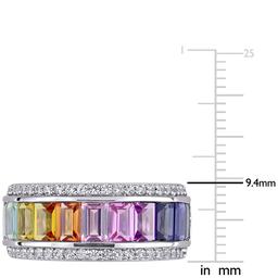 Gemstone Classics™ 3 7/8ctw. Multi-Colored Sapphire Fashion Ring