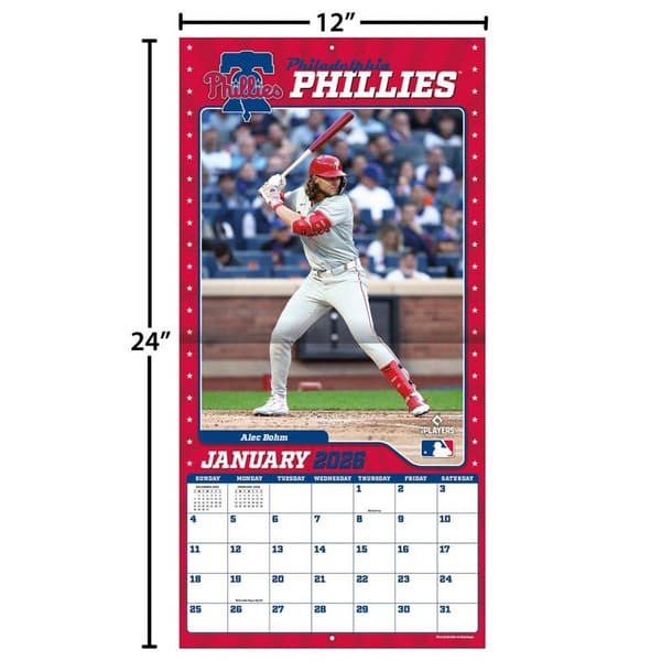 Lang® 2026 Philadelphia Phillies Wall Calendar
