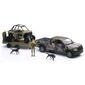 New Ray Green Camo Pickup Truck with Polaris Razor and Figure Set - image 1
