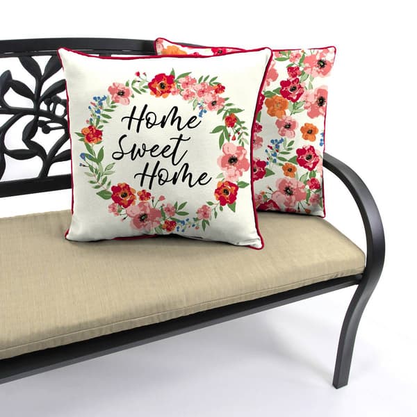 Jordan Manufacturing Home Sweet Home Outdoor Throw Pillow Boscov's