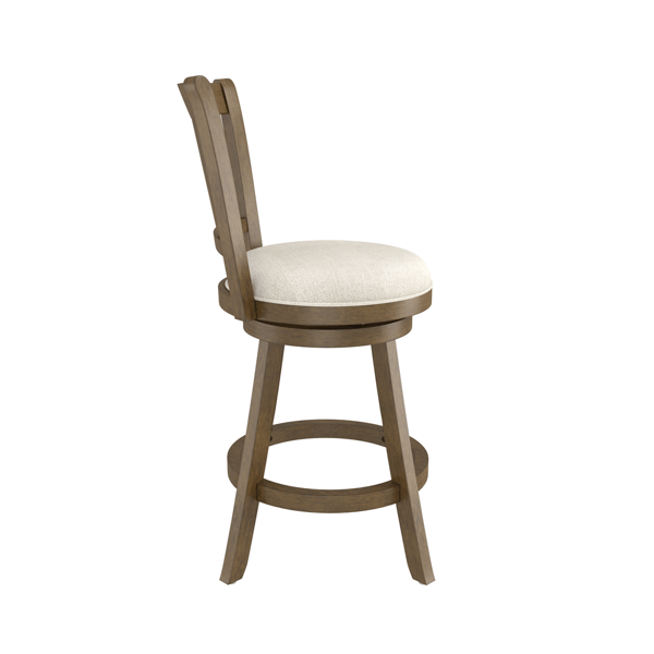 HH2 Home Hamlin Wood Counter Height Swivel Stool