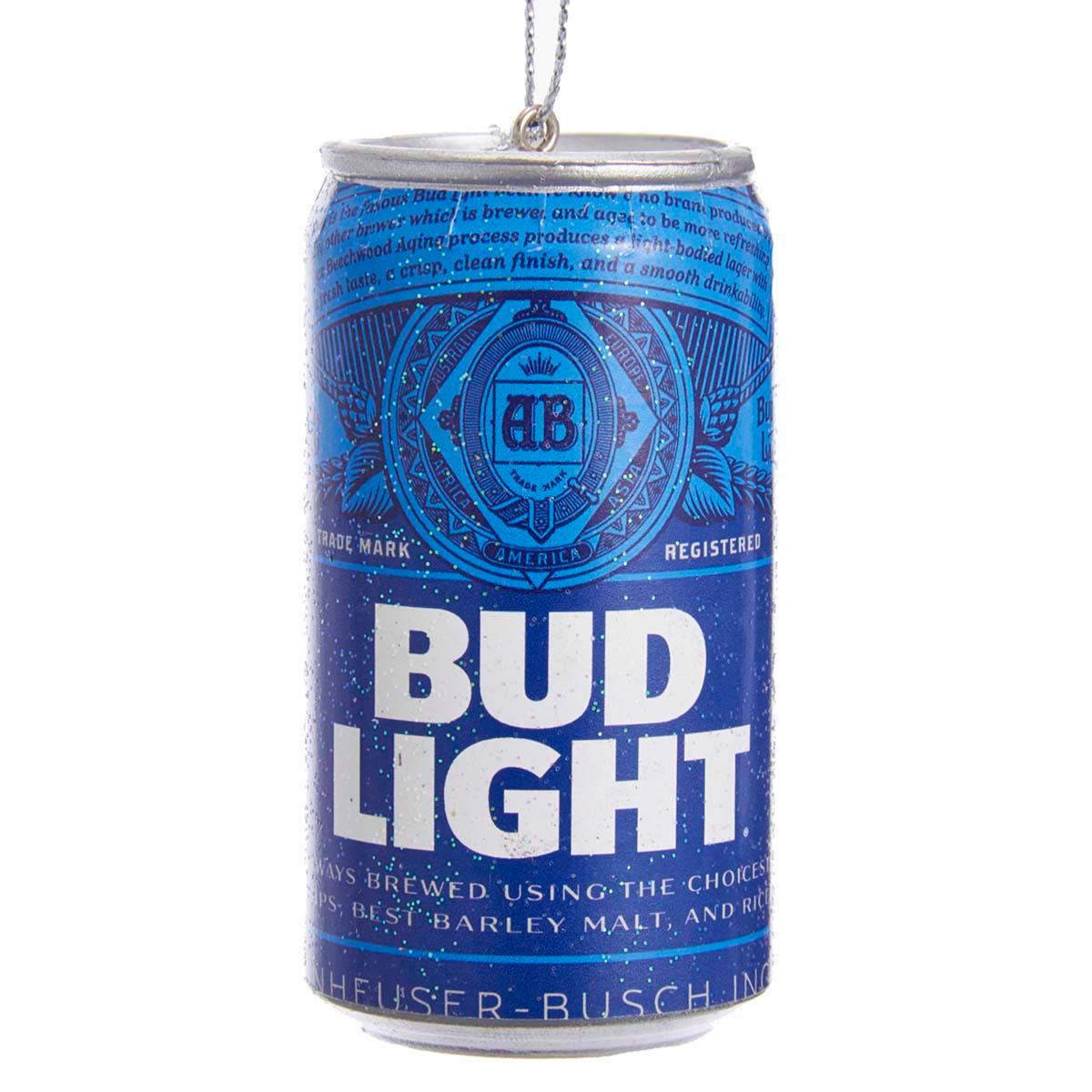 Kurt S. Adler Budweiser(R) Bud Light Beer Can Ornament