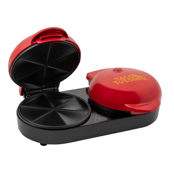 Nostalgia(tm) Taco Tuesday Double Street Taco Quesadilla Maker - image 