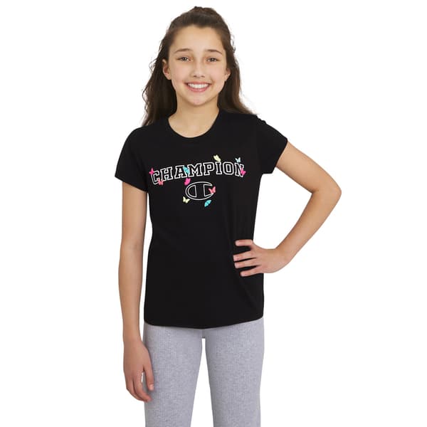 Girls &#40;7-16&#41; Champion&#40;R&#41; Short Sleeve Puffy Butterfly Tee - image 