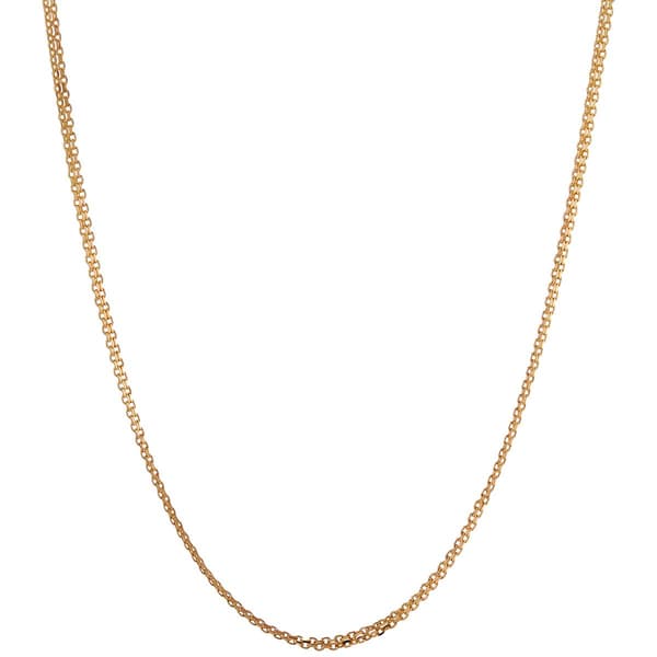 Design Collection 24in. Round Link Gold-Tone Necklace - image 