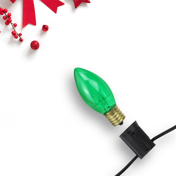 Northlight 25pk Green C9 Incandescent Christmas Replacement Bulbs