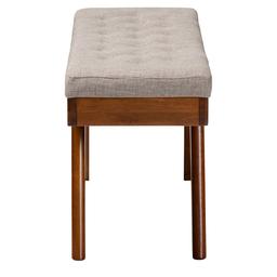 Baxton Studio Alona Upholstered Wooden Dining Bench