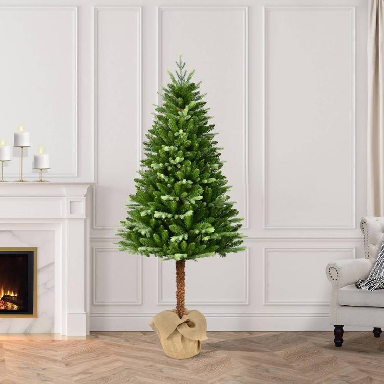 Puleo International 6ft. Topiary Alpine Christmas Tree