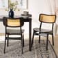 Baxton Studio Tafari Wood & Rattan 2pc. Dining Chair Set - image 6