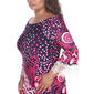 Plus Size White Mark Lenora Sheath Dress - Navy/Pink - image 3