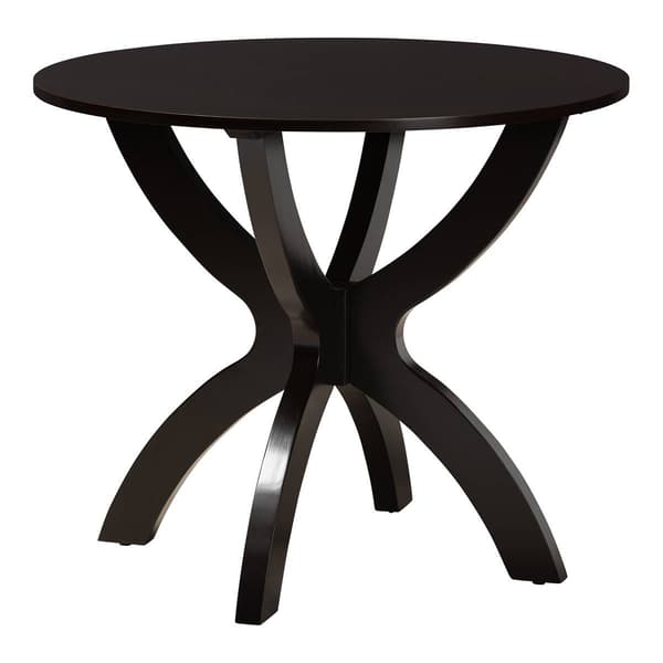 Baxton Studio Bailey Modern Dark Brown Wood 5pc. Dining Set