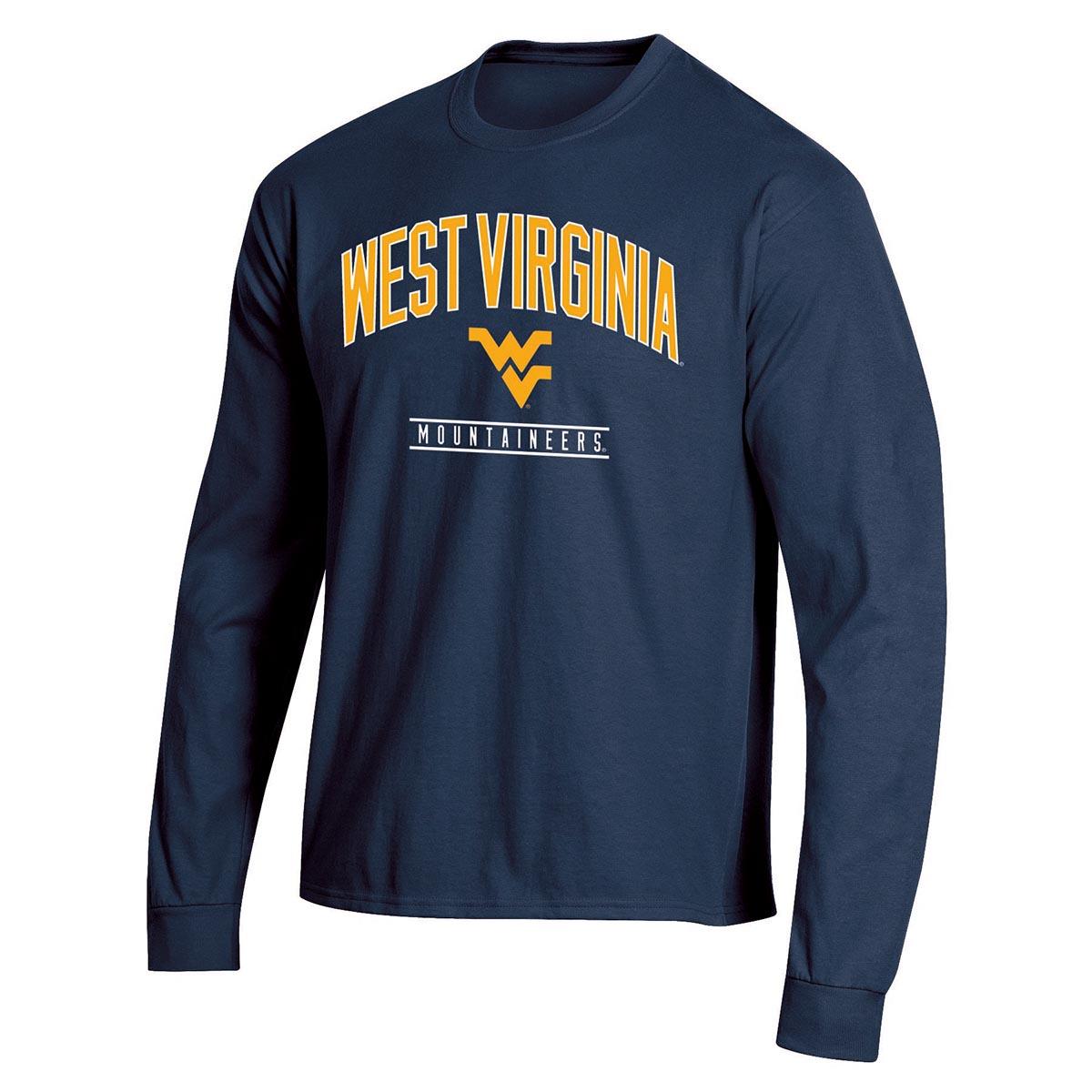 Mens Champion® Long Sleeve West Virginia Tee