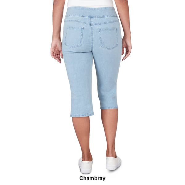 Petite Ruby Rd. Key Items Pull On Denim Capri Pants