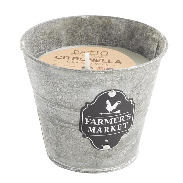Patio Essential 8oz. Farmer''s Market Citronella Bucket Candle - image 