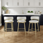 HH2 Home Jaxon Metal & Upholstered Swivel Adjustable Height Stool - image 8