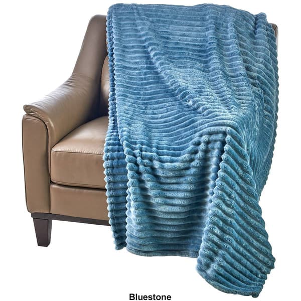 Kathy Ireland Corduroy Velvet Throw