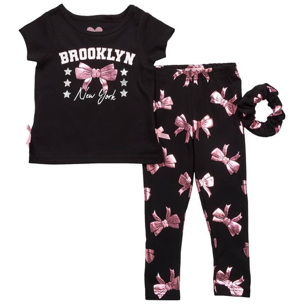 Toddler Girl Freestyle Revolution Brooklyn Bow Tee & Leggings Set - image 