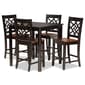 Baxton Studio Nicolette Two-Tone Brown Wood 5pc. Pub Set - image 1