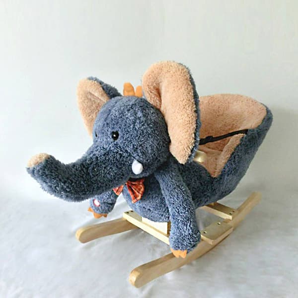 Ponyland Elephant Rocking Chair with Wheels - image 