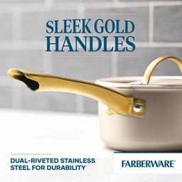 Farberware® Radiant 12pc. Cookware Set - Champagne