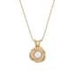 Forever Facets(R) 18kt. Gold Opal Love Knot Necklace - image 1