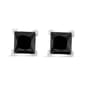 Haus of Brilliance 1/2ctw. Treated Black Diamond Stud Earrings - image 2