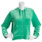 Juniors Jolie & Joy Embossed Velour Zip Up Hoodie - image 1