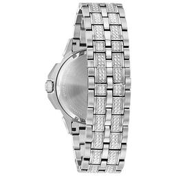 Mens Bulova Pave Multi-Function Bracelet Watch - 96C134
