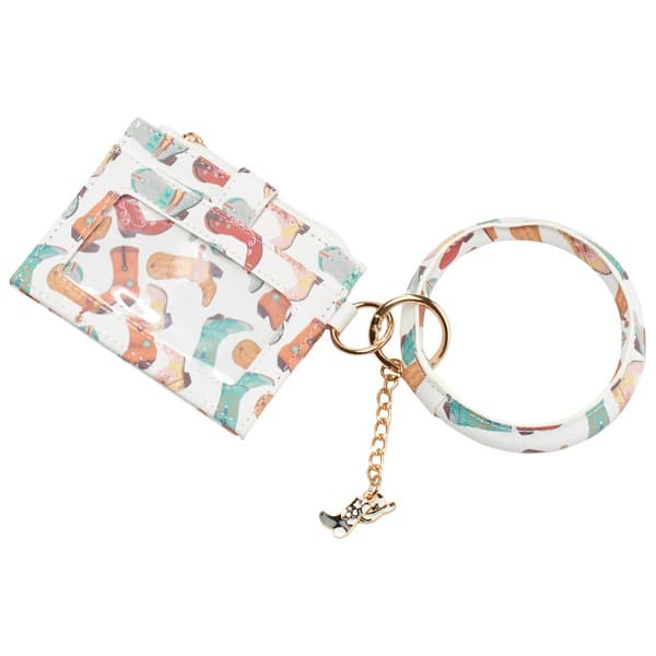 Womens DS Fashion Card Case Wallet with Tassel & Charm - Western