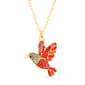 Crystal Kingdom Multi-Color Crystal Parrot Pendant Necklace - image 1