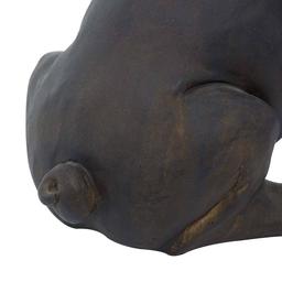 9th & Pike® Brown Polystone Bulldog Sculpture